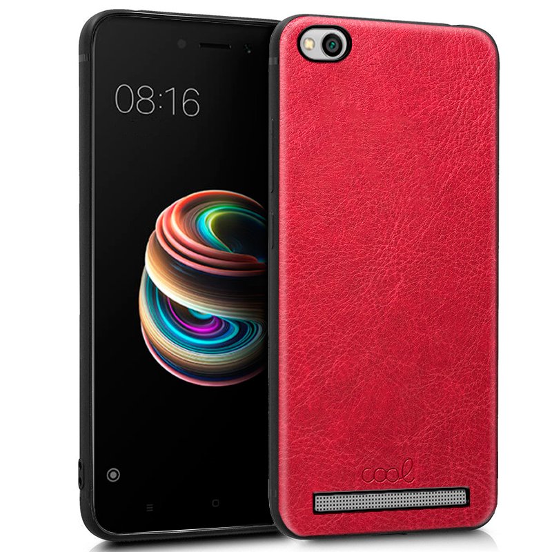 Carcasa Xiaomi Redmi A Leather Piel Rojo