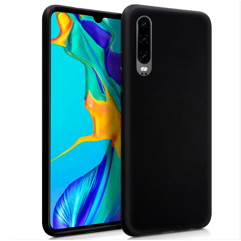 Funda Silicona Huawei P30 Negro