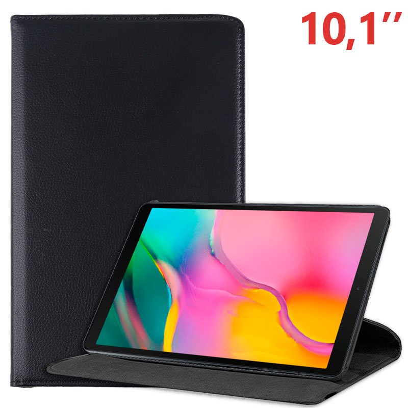 Funda Samsung Galaxy Tab A 2019 T510 T515 Polipiel Liso Negro 10 1 Pulg