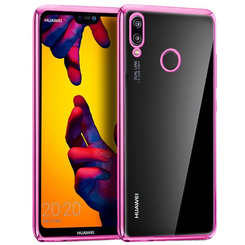 Carcasa Huawei P20 Lite Borde Metalizado Rosa