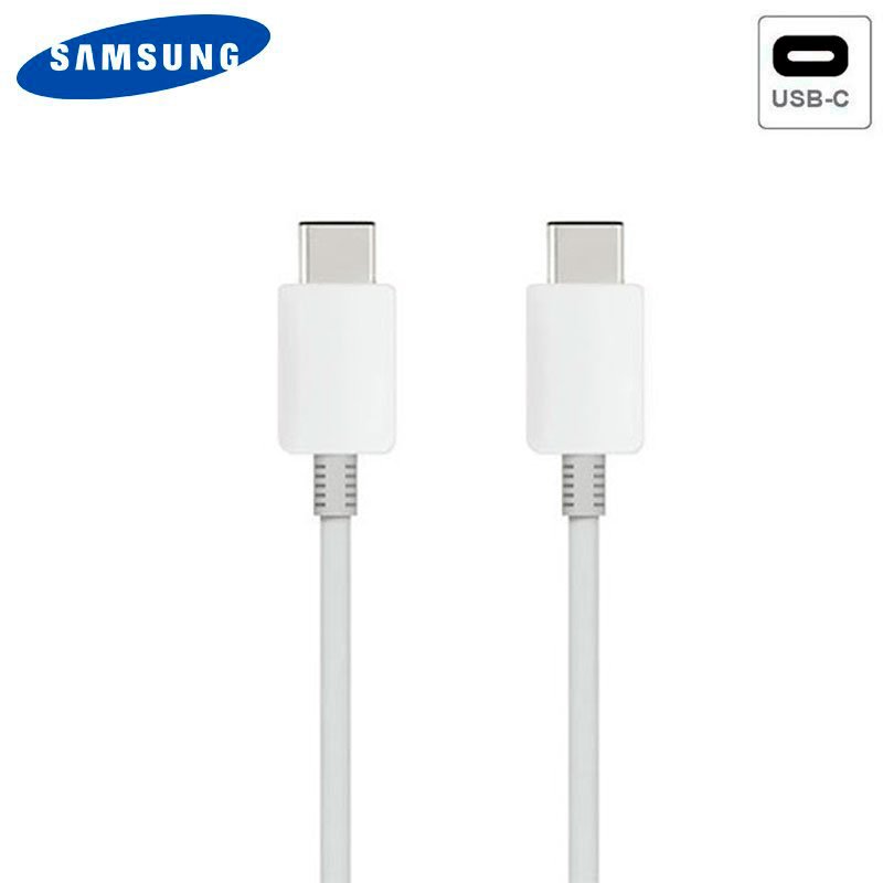 Cable Usb Original Samsung Universal Tipo C A Tipo C Blanco Sin Blister