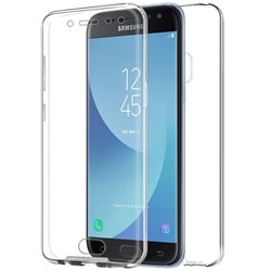 Funda Silicona 3D Samsung J730 Galaxy J7 (2017) (Transparente Frontal + Trasera)