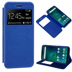 Funda Flip Cover Xiaomi Mi A2 Lite / 6 Pro Liso Azul
