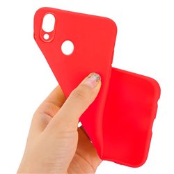Funda Silicona Xiaomi Redmi 7 (Rojo)