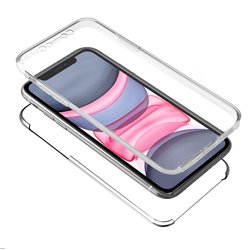 Funda Silicona 3D iPhone 11 (Transparente Frontal + Trasera)