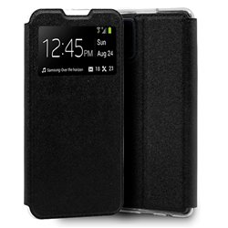 Funda Flip Cover Samsung A415 Galaxy A41 Liso Negro
