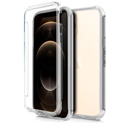 Funda Silicona 3D iPhone 12 Pro Max (Transparente Frontal + Trasera)