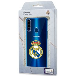 Carcasa Samsung A207 Galaxy A20s Licencia Fútbol Real Madrid Transparente